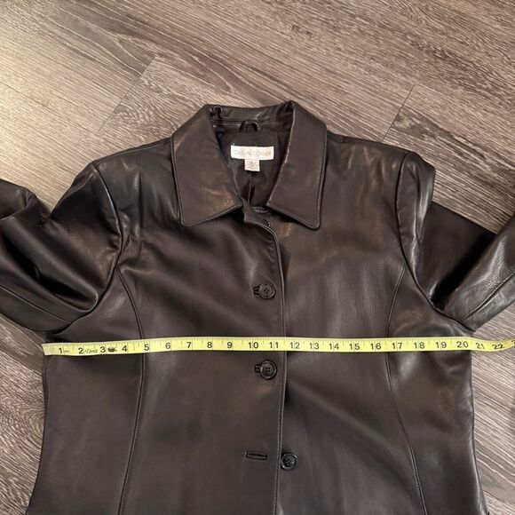 Casual Corner Vintage Leather Jacket - Picture 9 of 11